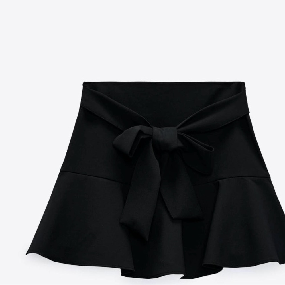 Zara mini Skort with Bow Detail